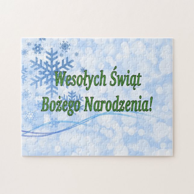 Wesołych Świąt…! God jul i polsk gf Pussel (Horisontell)