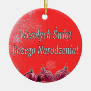 Wesołych Świąt…! God jul i polsk wf Julgransprydnad Keramik