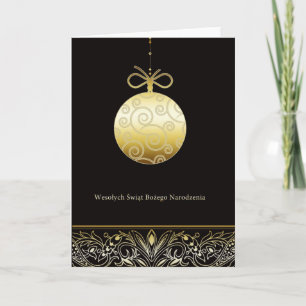 Wesołych Świąt, god jul i polskt Helgkort