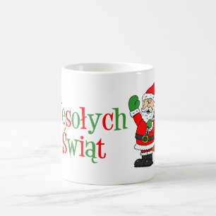 Wesolych Swiat God jul på polska Mugg
