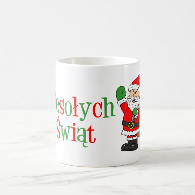 Wesolych Swiat God jul på polska Mugg (Center)