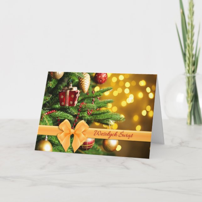 Wesolych Swiat - god julkort Helgkort (Framsida)