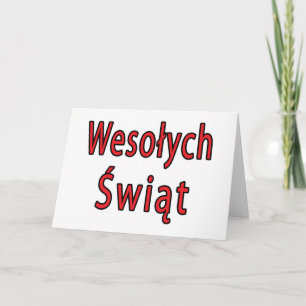 Wesolych Swiat Helgkort