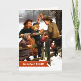 Wesołych Świąt. Julkort på polska Helgkort