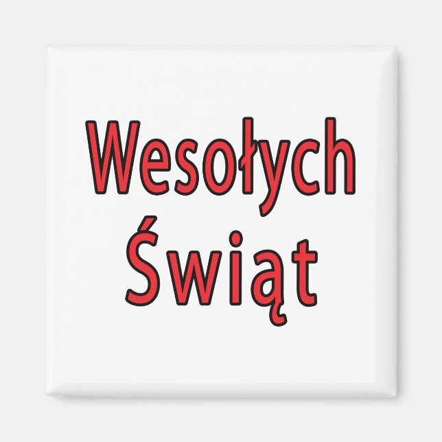 Wesolych Swiat Magnet (Framsidan)