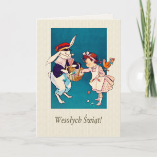 Wesołych Świąt. Påsk-kort på polska Helgkort