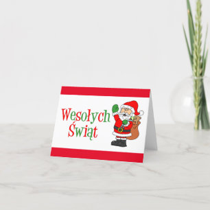 Wesolych Swiat Polska juljulkortet Helgkort