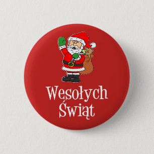 Wesolych Swiat Polska jultomten Knapp