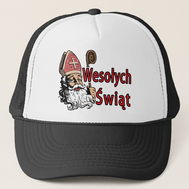 Wesolych Swiat St. Nicholas Hat Keps (Framsida)
