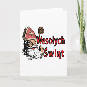 Wesolych Swiat St Nicholas Helgkort