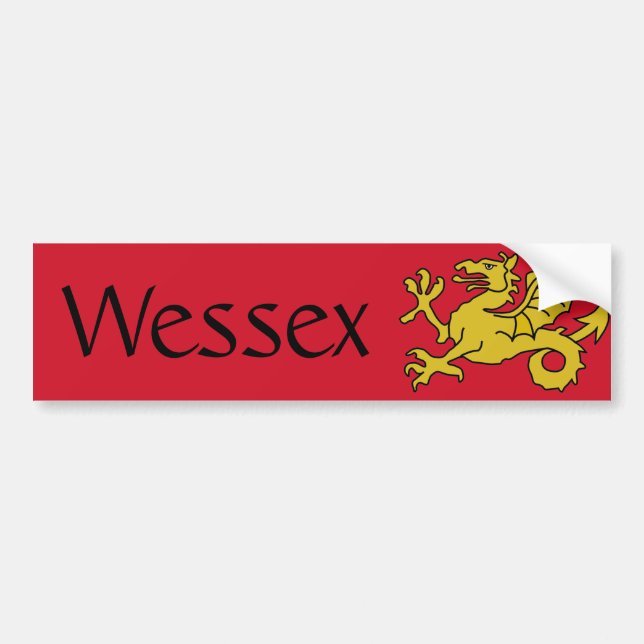 Wessex flagga bildekal (Framsidan)