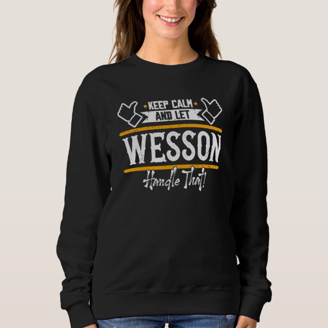 Wesson Keep Calm and let Wesson handle that T Shirt (Framsida)