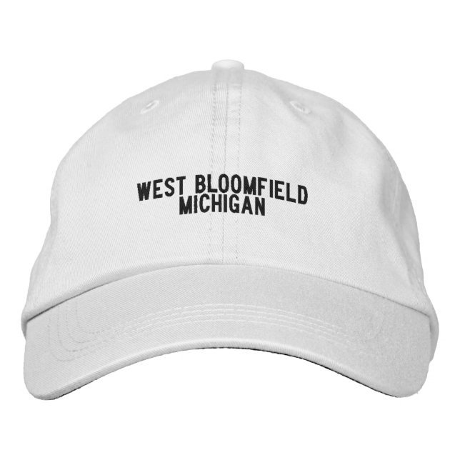 West Bloomfield Michigan Hatt Broderad Keps (Framsida)