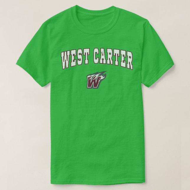 West Carter High School Comets  T Shirt (Design framsida)
