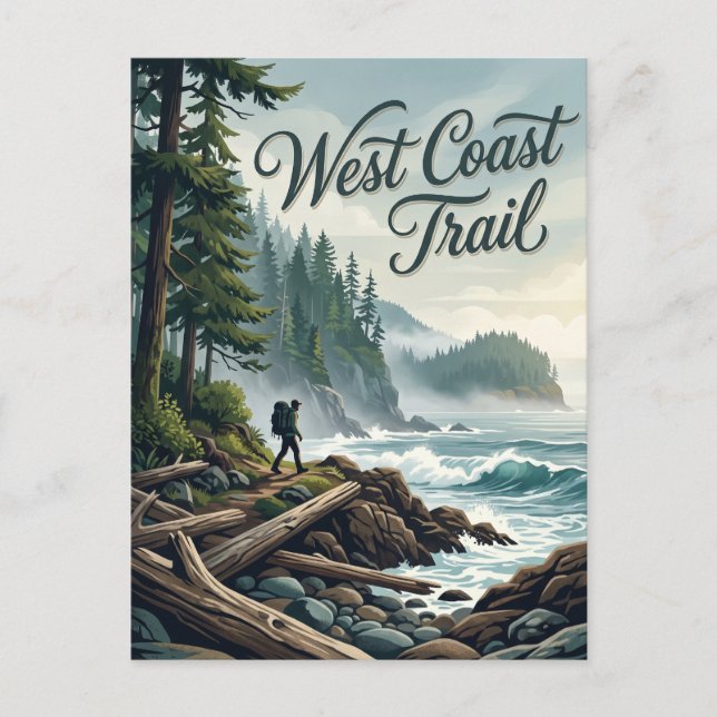West Coast Trail Kanada Vykort (Framsida)