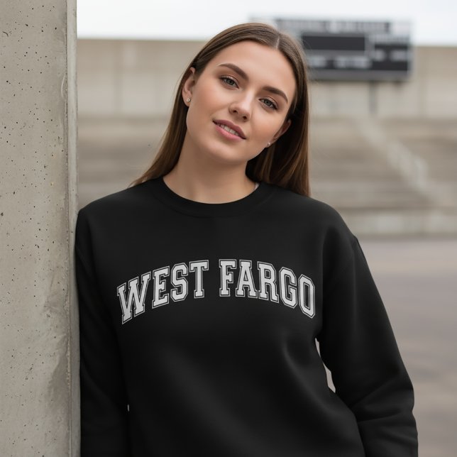 WEST FARGO Universitetstyp Amerikanskt College Lång Ärmad Tröja (Skapare uppladdad)