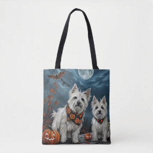 West Highland Halloween Kuslig Tygkasse