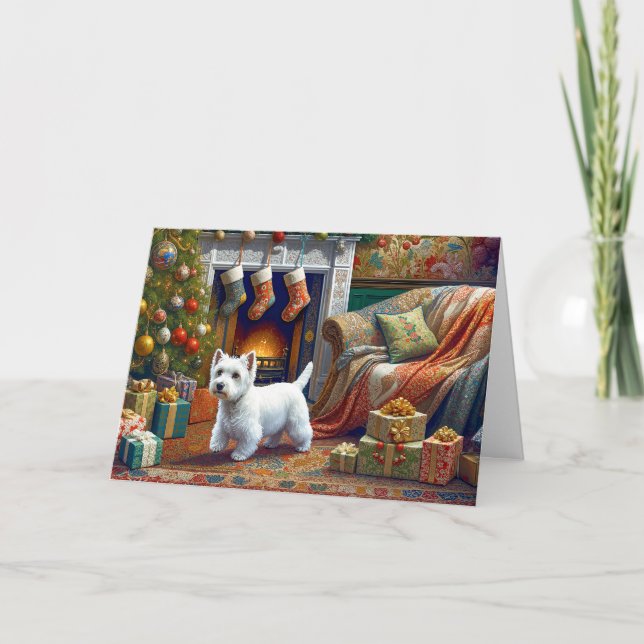 West Highland Terrier  Card Kort (Framsida)