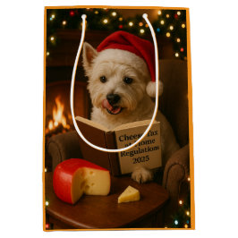 West highland Terrier Christmas gift bag