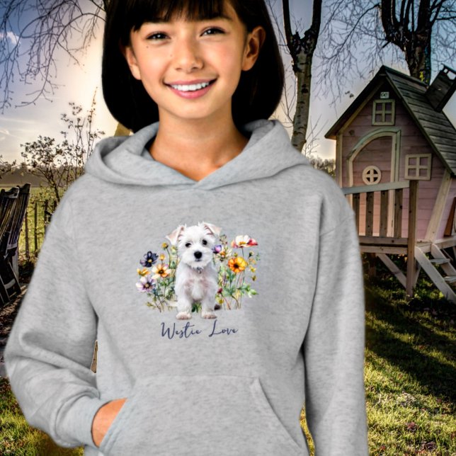 West Highland Terrier och vildblommor T Shirt (Skapare uppladdad)