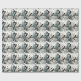 West Highland Terrier Scenic Road Trip Gift Wrap Presentpapper