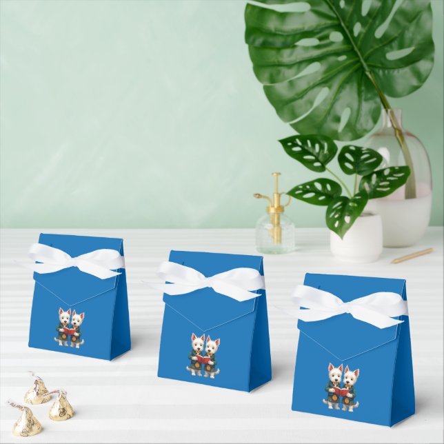 West Highland Terriers Burns Supper Reading Poetry Presentaskar (Multipel)