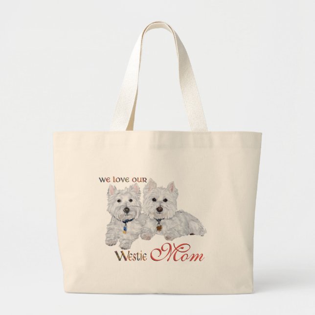 West Highland Terriers mors dag Jumbo Tygkasse (Framsidan)