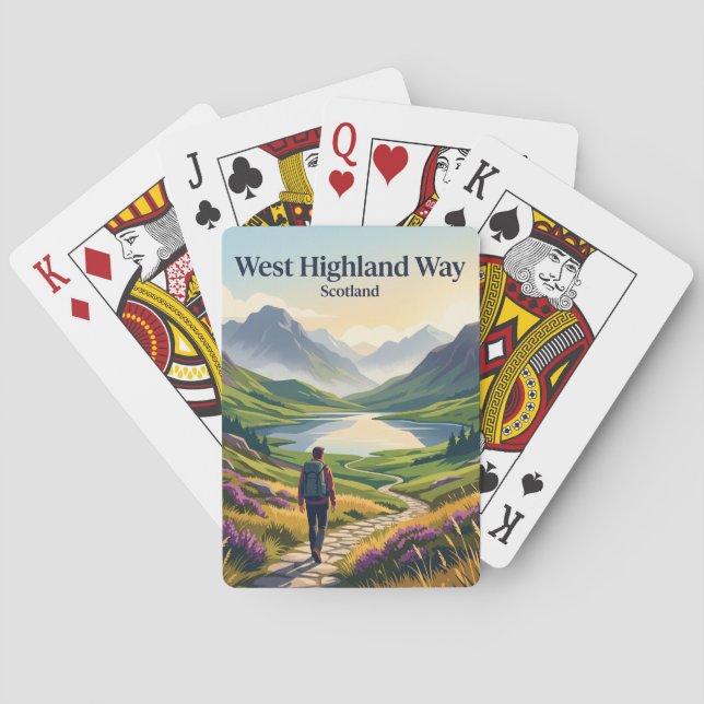 West Highland Way Skottland Casinokort (Baksidan)