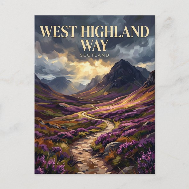West Highland Way Skottland Vykort (Framsida)