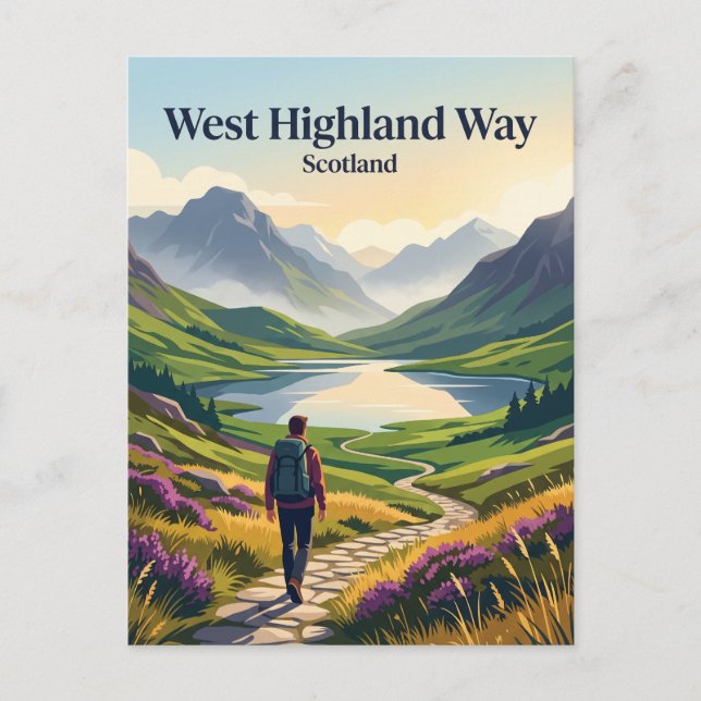 West Highland Way Skottland Vykort (Framsida)