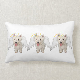 West Highland White Terrier Änglar KUDD Lumbarkudde