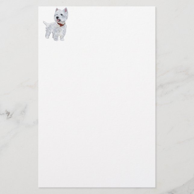 West Highland White Terrier Brevpapper (Framsida)