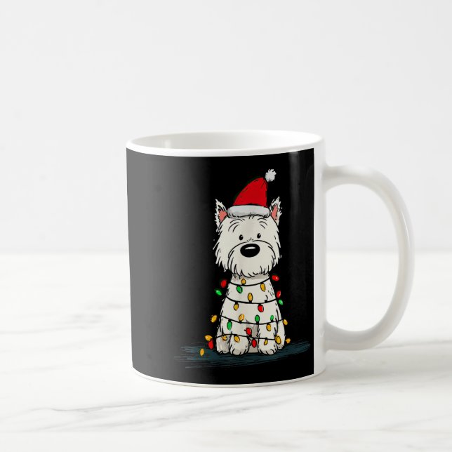 West Highland White Terrier Christmas Graphics Dog Kaffemugg (Höger)