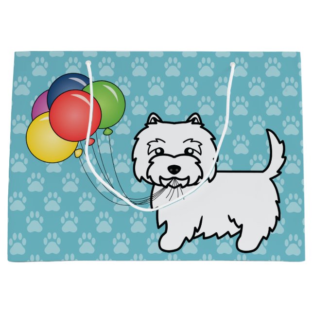 West Highland White Terrier Födelsedagsballonger H (Framsidan)