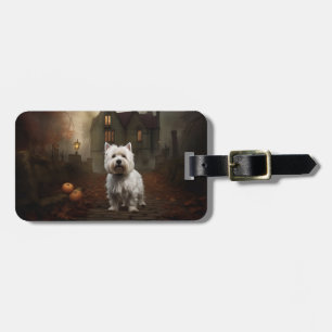 West Highland White Terrier Halloween Skräckinjaga Bagagebricka