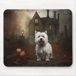 West Highland White Terrier Halloween Skräckinjaga Musmatta