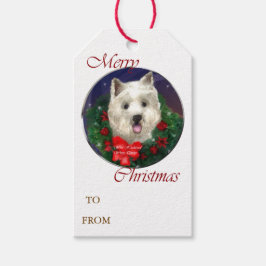 West Highland White Terrier Jul Presentetikett