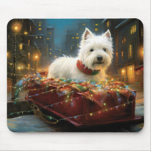 West Highland White Terrier Julhögtid Musmatta