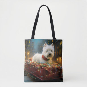 West Highland White Terrier Julhögtid Tygkasse