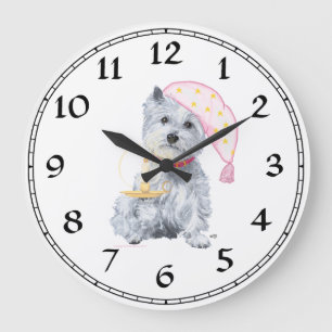 West Highland White Terrier-klocka Stor Klocka