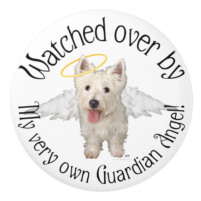 West Highland White Terrier Knopp (Framsidan)