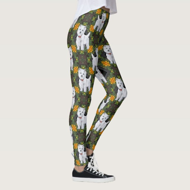 West Highland White Terrier Leggings på svenska (Höger)