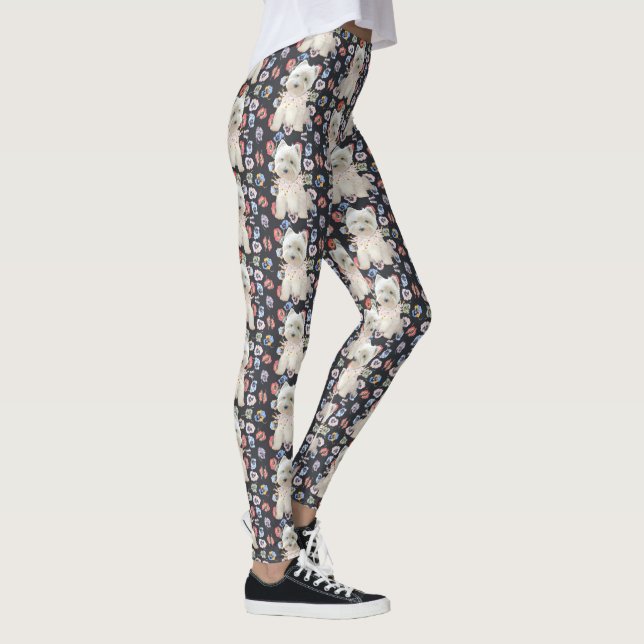West Highland White Terrier Leggings på svenska (Höger)