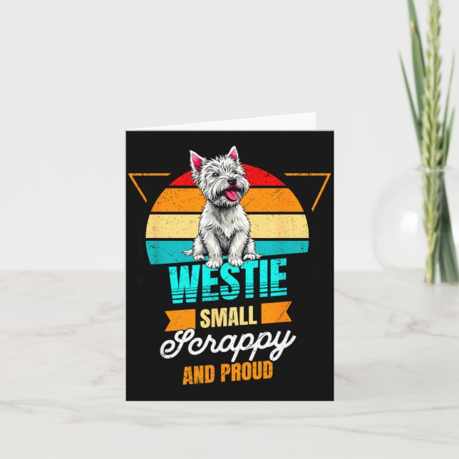 West Highland White Terrier Lover Funny Westie Dog Kort (Framsida)