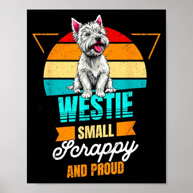 West Highland White Terrier Lover Funny Westie Dog Poster (Framsidan)