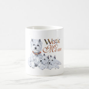 West Highland White Terrier Mamma & Valpar Kaffemugg