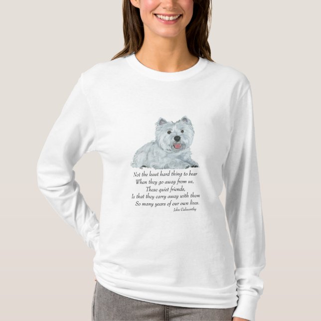 West Highland White Terrier- minnesgåva Tee Shirt (Framsida)