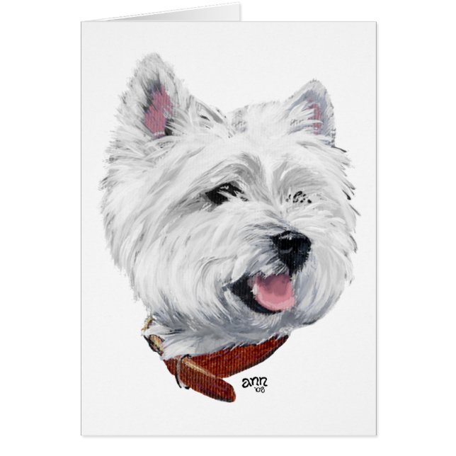 West Highland White Terrier OBS Kort (Framsidan)
