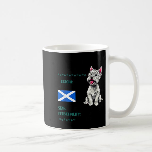 West Highland White Terrier Origin Funny Westie Do Kaffemugg (Höger)