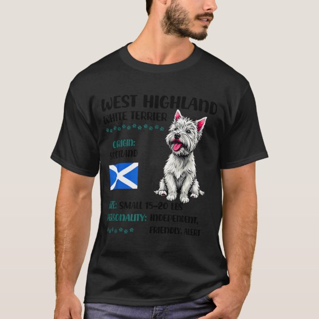 West Highland White Terrier Origin Funny Westie Do T Shirt (Framsida)